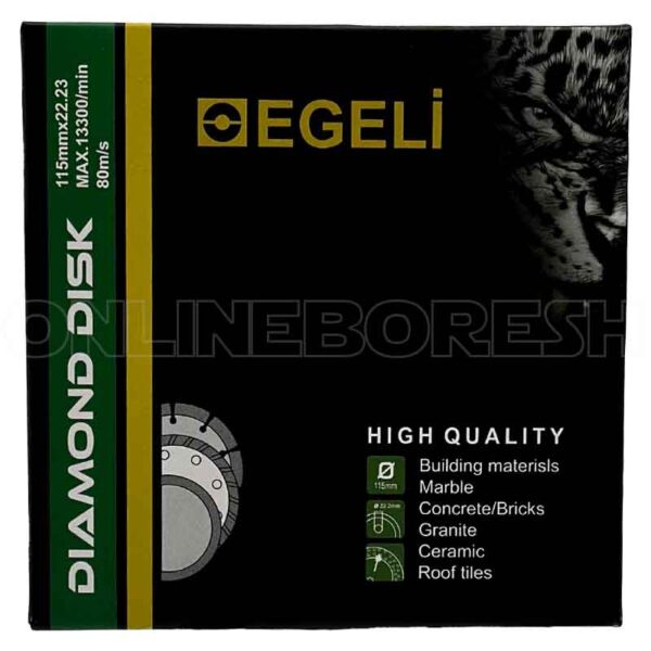 دیسک برشی چاکدار ایگلی 115 mm