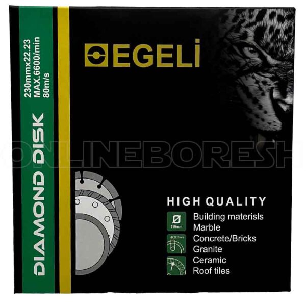 دیسک برشی چاکدار ایگلی 230 mm